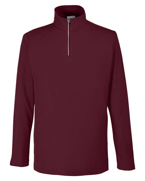 Load image into Gallery viewer, CORE365 CE405 Men's Fusion ChromaSoft™ Pique Quarter-Zip Pullover - Burgundy