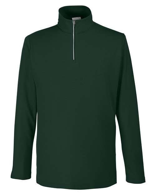 Load image into Gallery viewer, CORE365 CE405 Men's Fusion ChromaSoft™ Pique Quarter-Zip Pullover - Forest