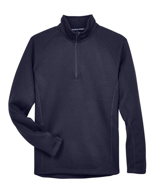 Load image into Gallery viewer, Devon & Jones DG792 Unisex Bristol Sweater Fleece Quarter-Zip Pullover - Navy