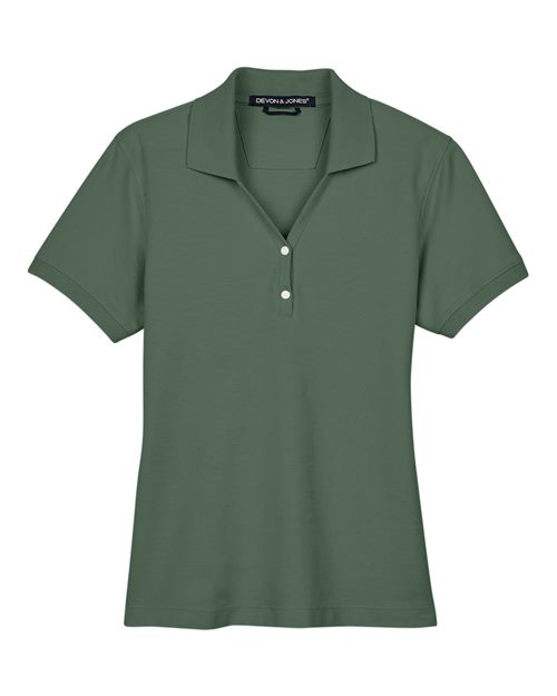 Load image into Gallery viewer, Devon & Jones D100W Women's Pima Piqué Polo - Dill