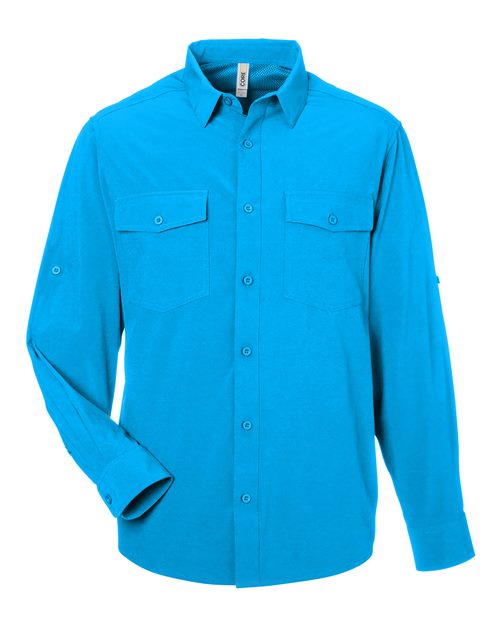Load image into Gallery viewer, CORE365 CE510L Men's Ultra UVP® Marina Shirt - Electric Blue