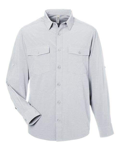 Load image into Gallery viewer, CORE365 CE510L Men's Ultra UVP® Marina Shirt - Platinum
