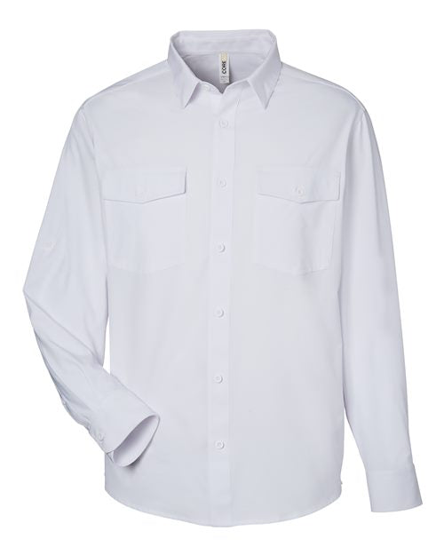 Load image into Gallery viewer, CORE365 CE510L Men's Ultra UVP® Marina Shirt - White