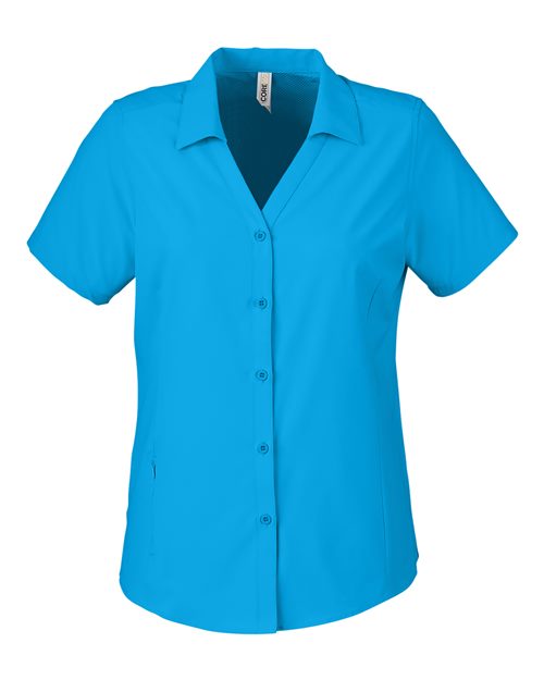 Load image into Gallery viewer, CORE365 CE510W Women's Ultra UVP® Marina Shirt - Electric Blue