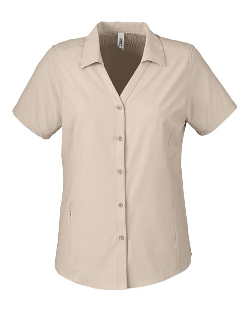 Load image into Gallery viewer, CORE365 CE510W Women's Ultra UVP® Marina Shirt - Stone