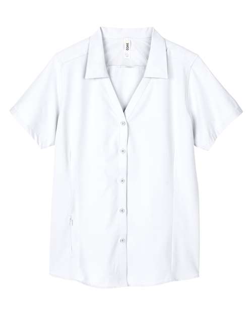 Load image into Gallery viewer, CORE365 CE510W Women's Ultra UVP® Marina Shirt - White