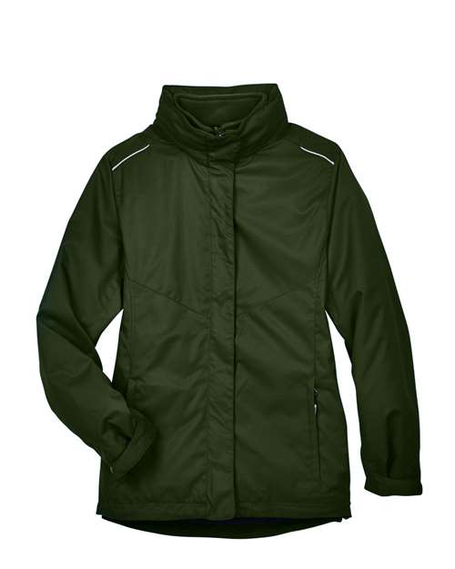 Load image into Gallery viewer, CORE365 78205 Women's 3-in-1 Jacket with Fleece Liner - Forest