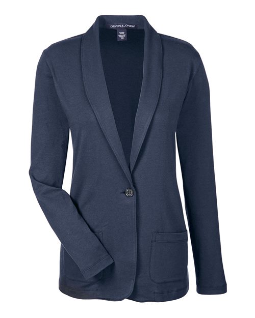 Load image into Gallery viewer, Devon & Jones DP462W Women's Perfect Fit™ Shawl Collar Cardigan - Navy