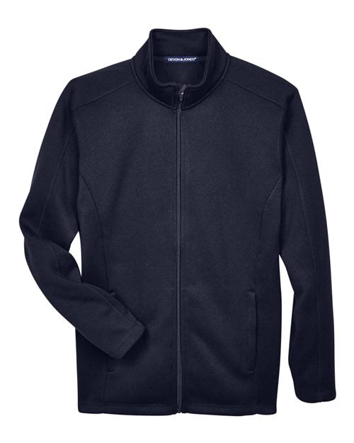 Load image into Gallery viewer, Devon & Jones DG793 Men's Bristol Full-Zip Sweater Fleece Jacket - Navy