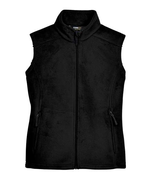 Load image into Gallery viewer, CORE365 78191 Women's Journey Fleece Vest - Black