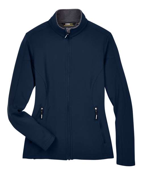 Load image into Gallery viewer, CORE365 78184 Women's Cruise Two-Layer Fleece Bonded Soft Shell Jacket - Classic Navy