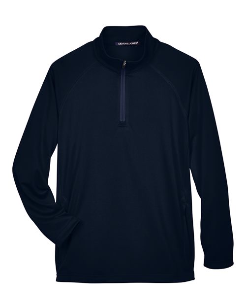 Load image into Gallery viewer, Devon & Jones DG440 Men's Stretch Tech-Shell® Compass Quarter-Zip Pullover - Navy