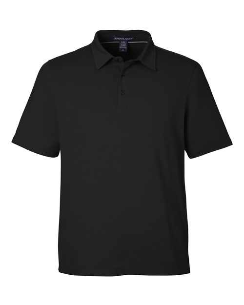 Load image into Gallery viewer, Devon & Jones DG120 Men's Raleigh Stretch Polo - Black