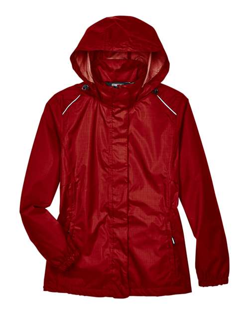 Load image into Gallery viewer, CORE365 78185 Women's Climate Seam-Sealed Lightweight Variegated Ripstop Jacket - Classic Red