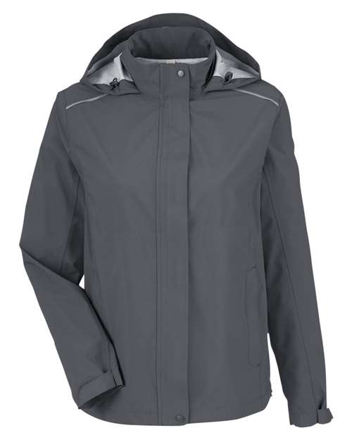 Load image into Gallery viewer, CORE365 CE712W Women's Barrier Packable Rain Jacket - Carbon