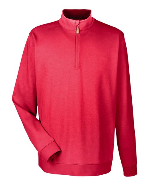 Load image into Gallery viewer, Devon & Jones DG479 Men's DRYTEC20™ Performance Quarter-Zip Pullover - Red/ Navy/ Red