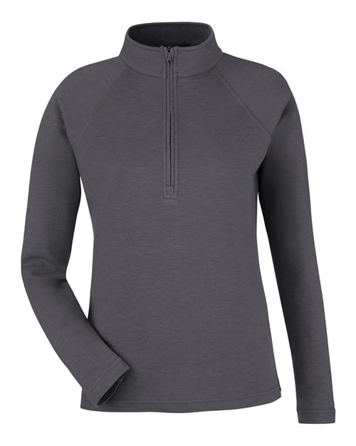Load image into Gallery viewer, Devon & Jones DG481WZ Women's New Classics® Charleston Quarter-Zip Pullover - Black Melange