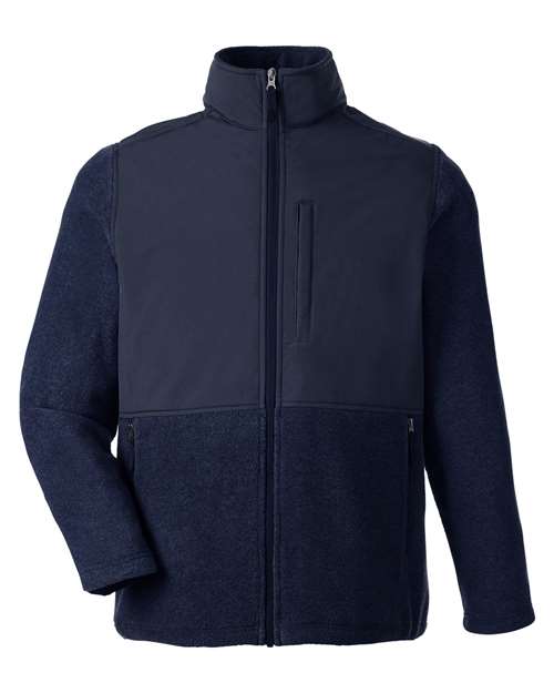 Load image into Gallery viewer, CORE365 CE890 Men's Journey Summit Hybrid Full-Zip - Classic Navy/ Classic Navy