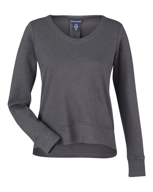 Load image into Gallery viewer, Devon & Jones DG482W Women's New Classics® Charleston Pullover - Black Melange