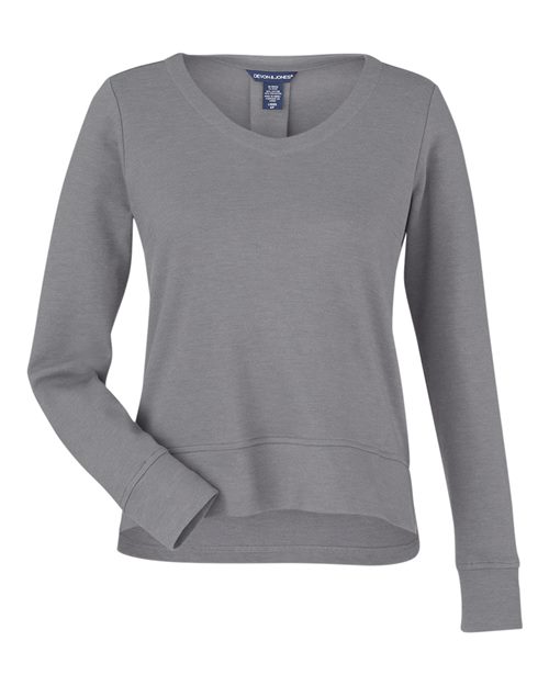 Load image into Gallery viewer, Devon & Jones DG482W Women's New Classics® Charleston Pullover - Graphite Melange