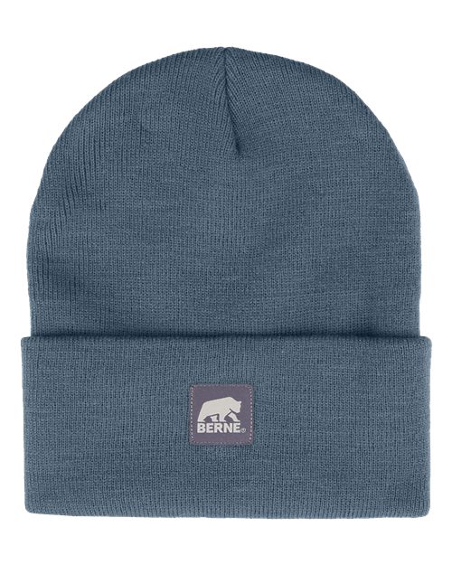 Load image into Gallery viewer, Berne Apparel H150 Heritage Knit Cuff Beanie - Steel Blue