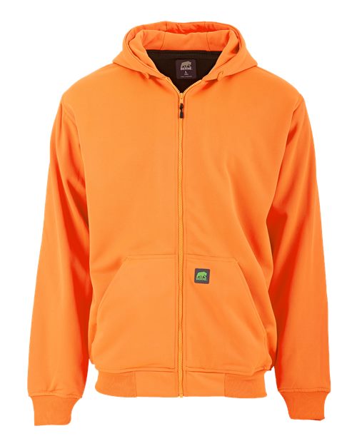 Load image into Gallery viewer, Berne Apparel HVF101 Men's Heritage Thermal-Lined Full-Zip Hooded Sweatshirt - Orange
