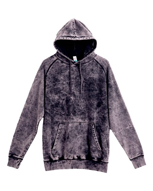 Load image into Gallery viewer, Lane Seven LST004 Unisex Vintage Raglan Hoodie Sweatshirt - Cloud Black