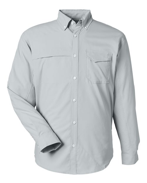 Load image into Gallery viewer, HUK H150172 Men's Tide Point Pocket Fishing Shirt - Harbor Mist