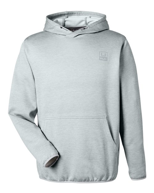 Load image into Gallery viewer, HUK H130093 Men's Coldfront+ Performance Hooded Sweatshirt - Harbor Mist Heather