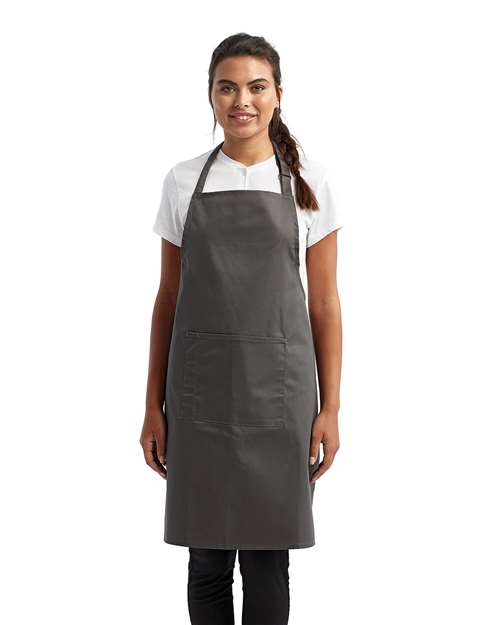 Load image into Gallery viewer, Artisan Collection by Reprime RP154 Recycled Pocket Bib Apron - Dark Grey