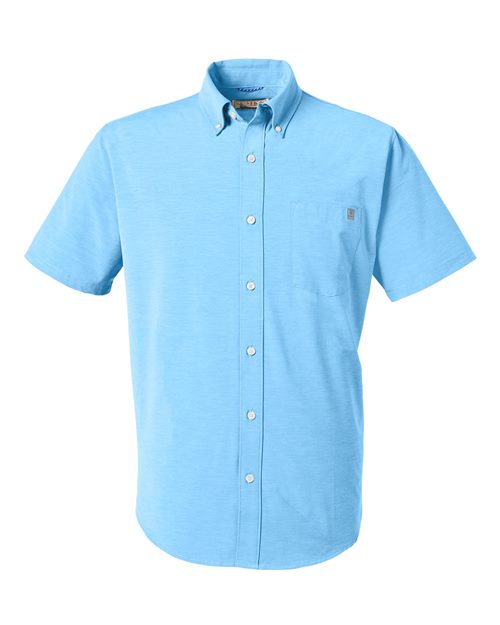Load image into Gallery viewer, HUK H150154 Men's Kona Short Sleeve Solid Shirt - Marolina Blue