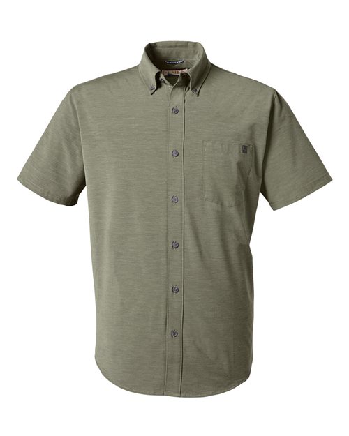 Load image into Gallery viewer, HUK H150154 Men's Kona Short Sleeve Solid Shirt - Moss