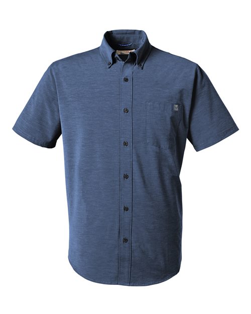 Load image into Gallery viewer, HUK H150154 Men's Kona Short Sleeve Solid Shirt - Naval Academy