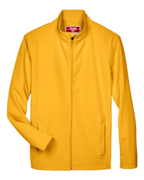 Load image into Gallery viewer, Team 365 TT80 Men's Leader Soft Shell Jacket - Sport Athletic Gold