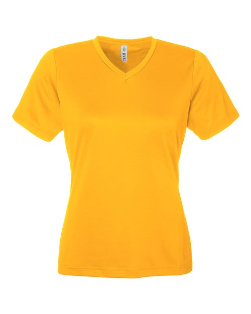 Load image into Gallery viewer, Team 365 TT15W Women's Zone Performance Mesh T-Shirt - Sport Athletic Gold