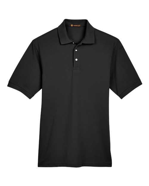 Load image into Gallery viewer, Harriton M265 Men's Easy Blend™ Polo - Black
