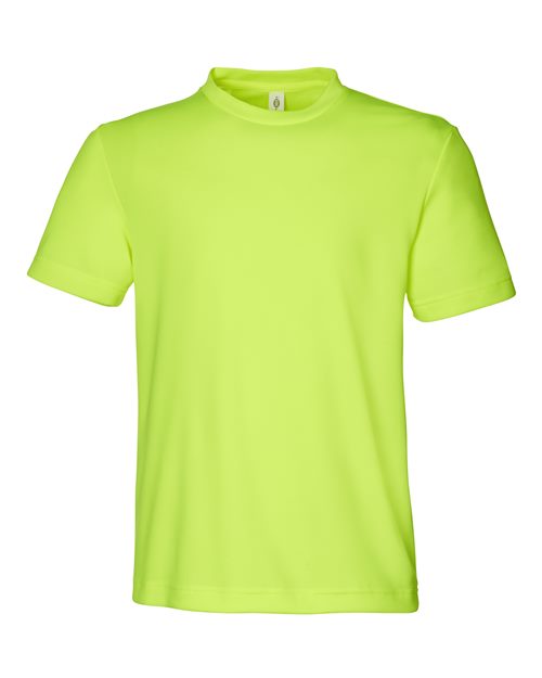 Load image into Gallery viewer, Team 365 TT15Y Youth Zone Performance Mesh T-Shirt - Safety Yellow