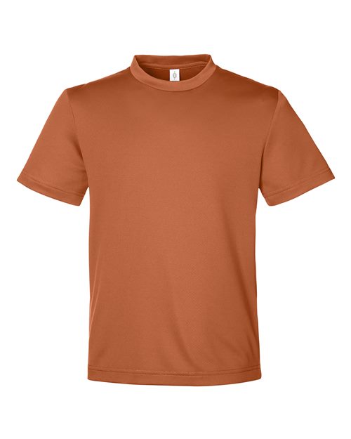 Load image into Gallery viewer, Team 365 TT15Y Youth Zone Performance Mesh T-Shirt - Sport Burnt Orange