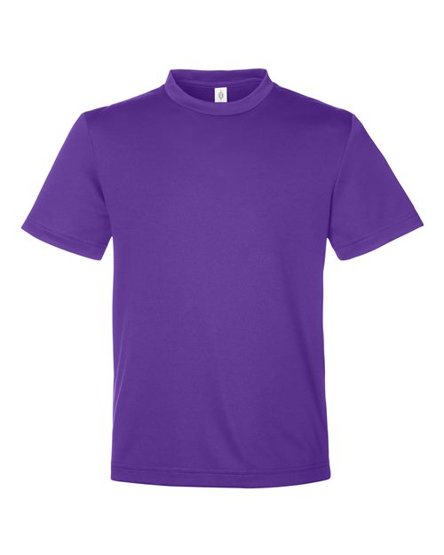 Load image into Gallery viewer, Team 365 TT15Y Youth Zone Performance Mesh T-Shirt - Sport Purple