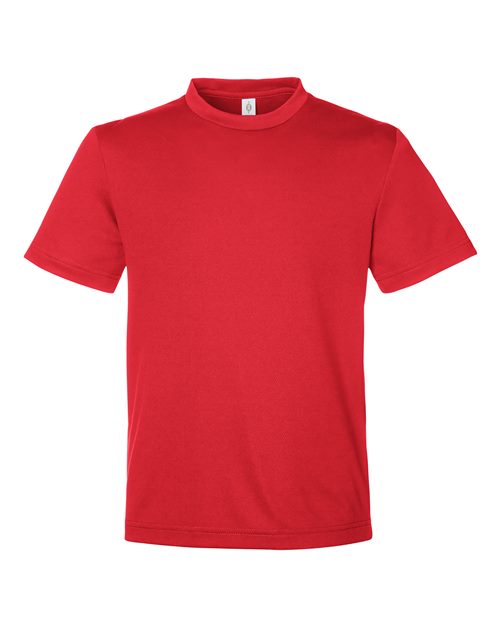 Load image into Gallery viewer, Team 365 TT15Y Youth Zone Performance Mesh T-Shirt - Sport Red