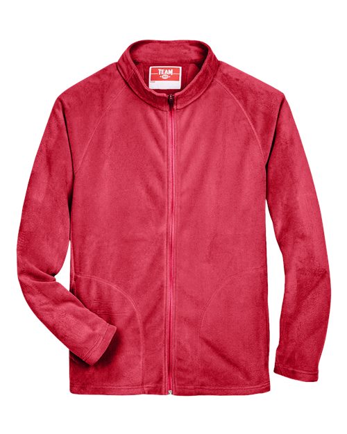 Load image into Gallery viewer, Team 365 TT90 Men's Campus Microfleece Jacket - Sport Red