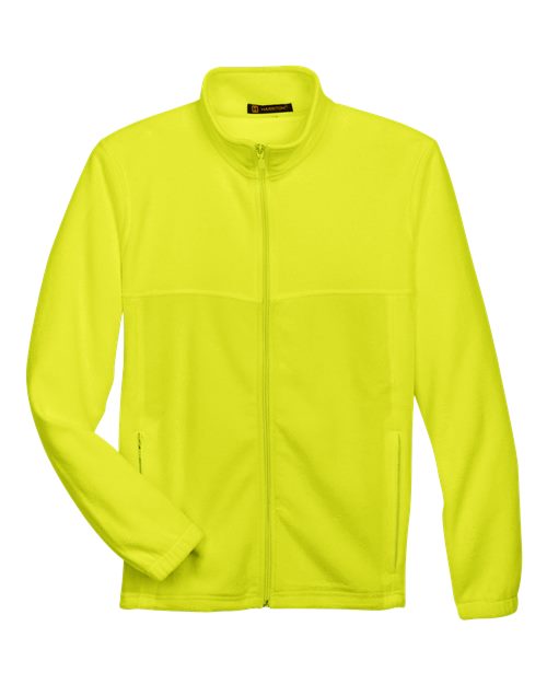 Load image into Gallery viewer, Harriton M990 Men's Full-Zip Fleece - Safety Yellow
