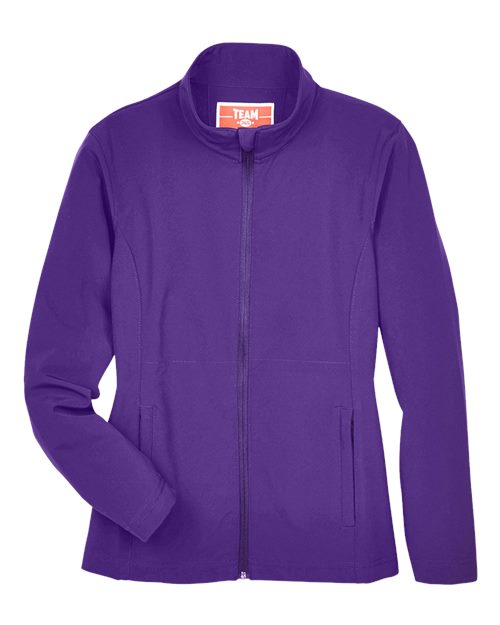 Load image into Gallery viewer, Team 365 TT80W Women's Leader Soft Shell Jacket - Sport Purple