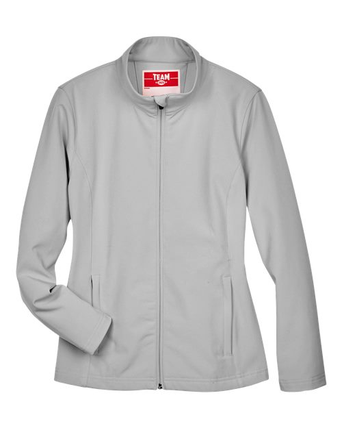 Load image into Gallery viewer, Team 365 TT80W Women's Leader Soft Shell Jacket - Sport Silver