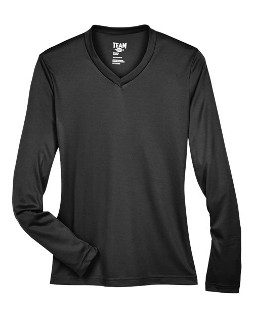 Load image into Gallery viewer, Team 365 TT11WL Women's Zone Performance Long Sleeve T-Shirt - Black