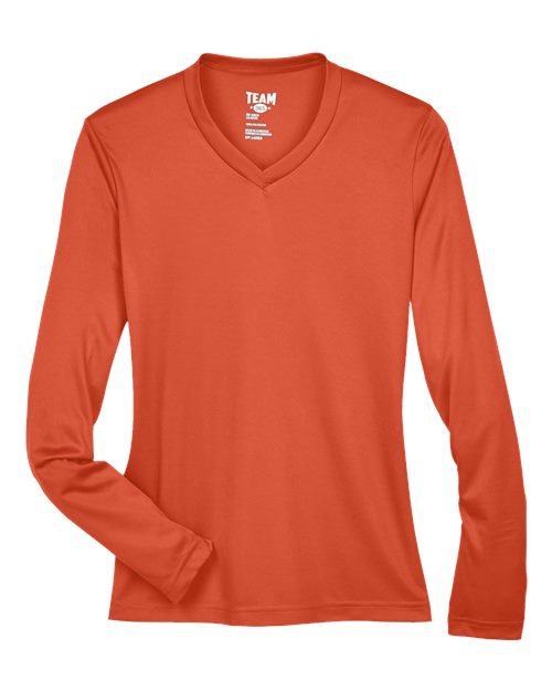 Load image into Gallery viewer, Team 365 TT11WL Women's Zone Performance Long Sleeve T-Shirt - Sport Orange