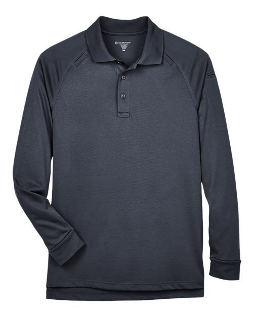 Load image into Gallery viewer, Harriton M211L Men's Advantage Long Sleeve Tactical Polo - Dark Charcoal