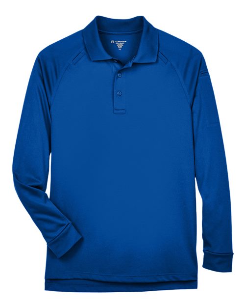 Load image into Gallery viewer, Harriton M211L Men's Advantage Long Sleeve Tactical Polo - True Royal