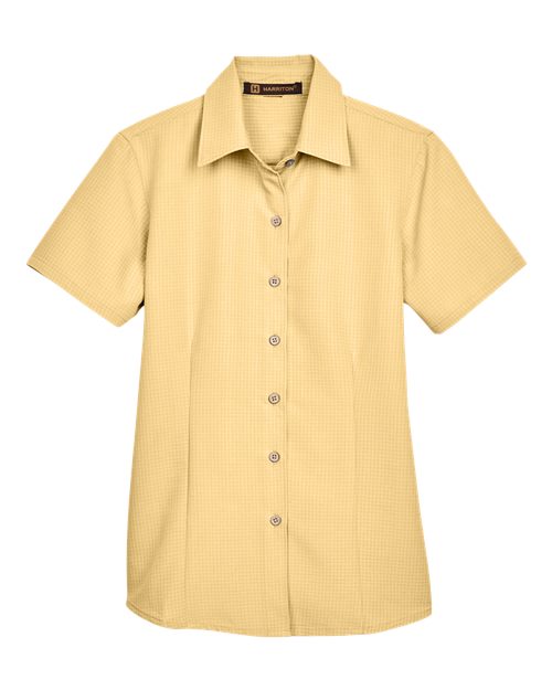 Load image into Gallery viewer, Harriton M560W Women's Barbados Textured Camp Shirt - Pineapple