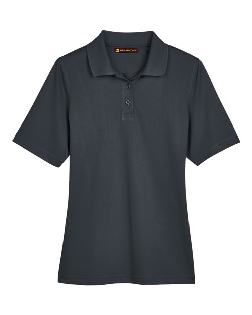 Load image into Gallery viewer, Harriton M348W Women's Advantage Snag Protection Plus Polo - Dark Charcoal